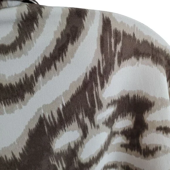 Zenergy 3 Size XL Jacket Lightweight Animal Print Zip Front 3/4 Sleeve Pockets - Picture 8 of 8